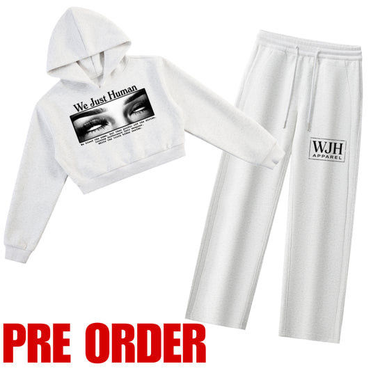 PRE ORDER Cropped Gray Hidden Truth Sweat Suit