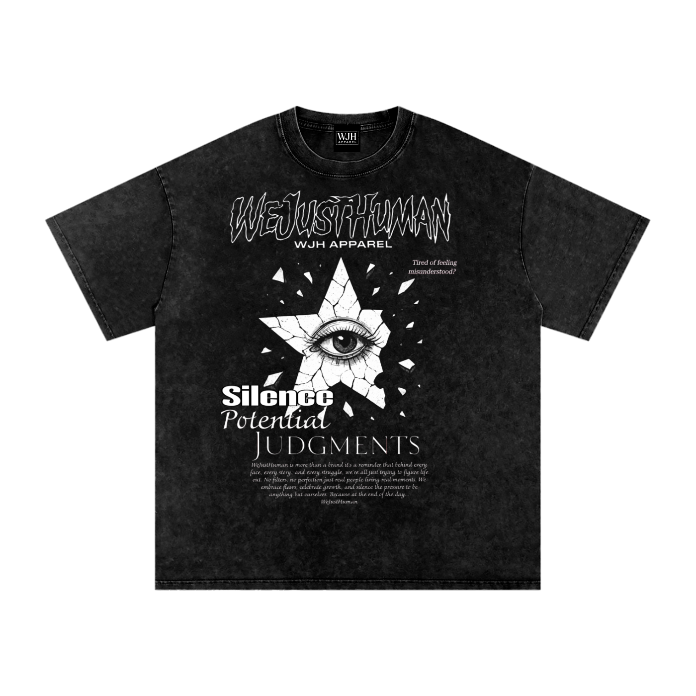 Stone Washed Oversized Don't Blink TEE